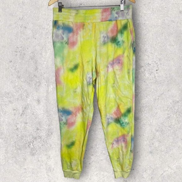 NEW Alice + Olivia French Terry Joggers Beach Tie Dye High Rise Large Boho Pants - Picture 4 of 14